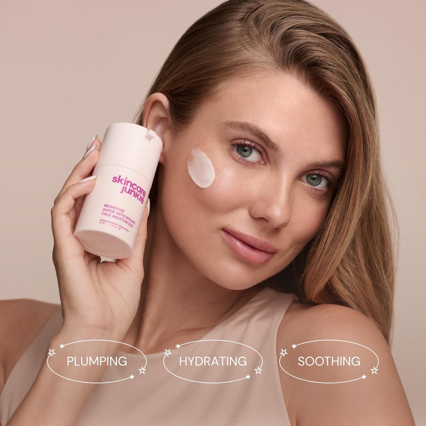Skincare Junkie Megadose Super Antioxidant Face Moisturizer for oily, acne-prone, normal, sensitive, and combination skin, Dermatologist developed Beauty & Personal Care Skincare Junkie