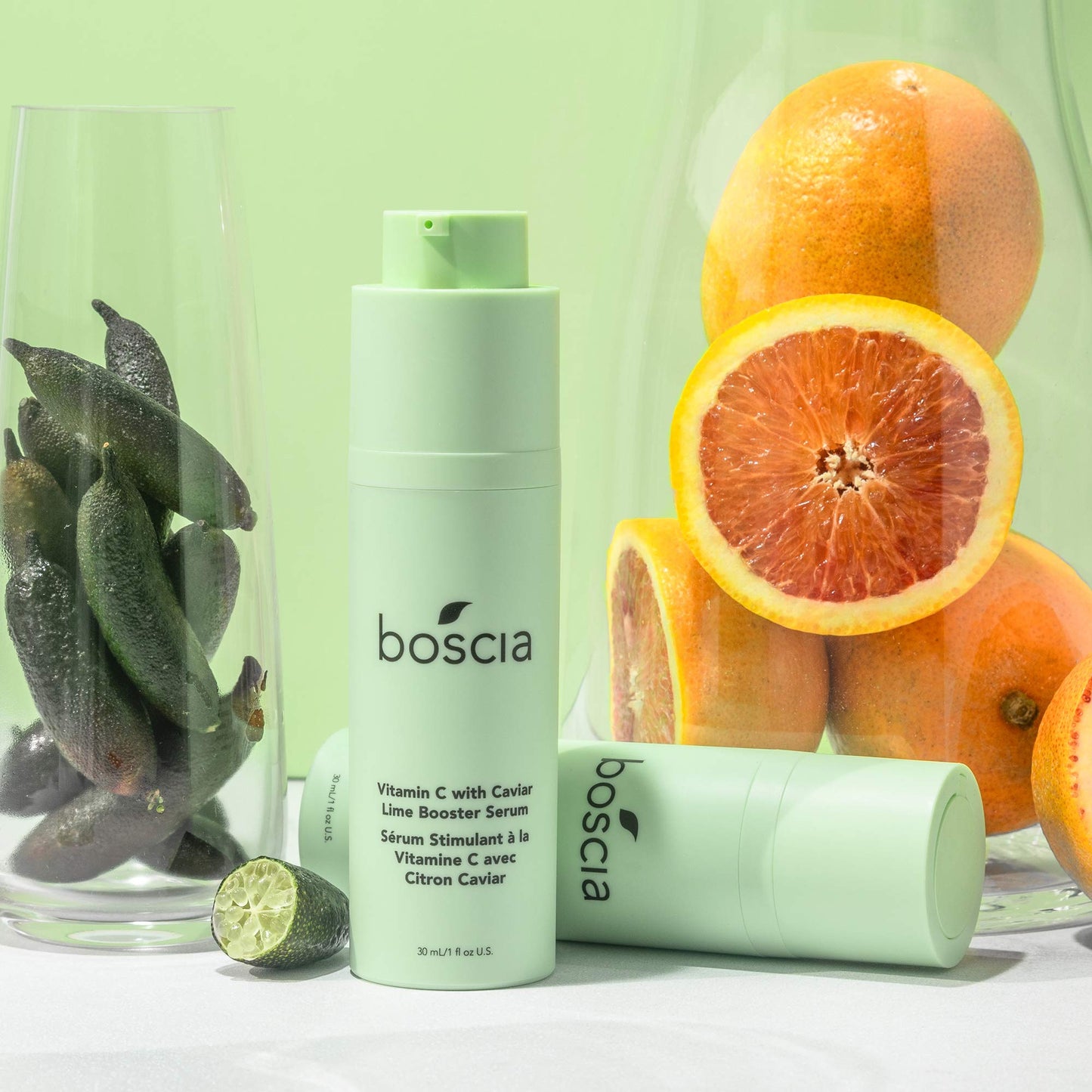 boscia Vitamin C with Caviar Lime Booster Serum - Vegan, Cruelty-Free, Natural & Clean Skin Care - Vitamin C Serum with AHA-Rich Caviar Limes Beauty & Personal Care BOSCIA