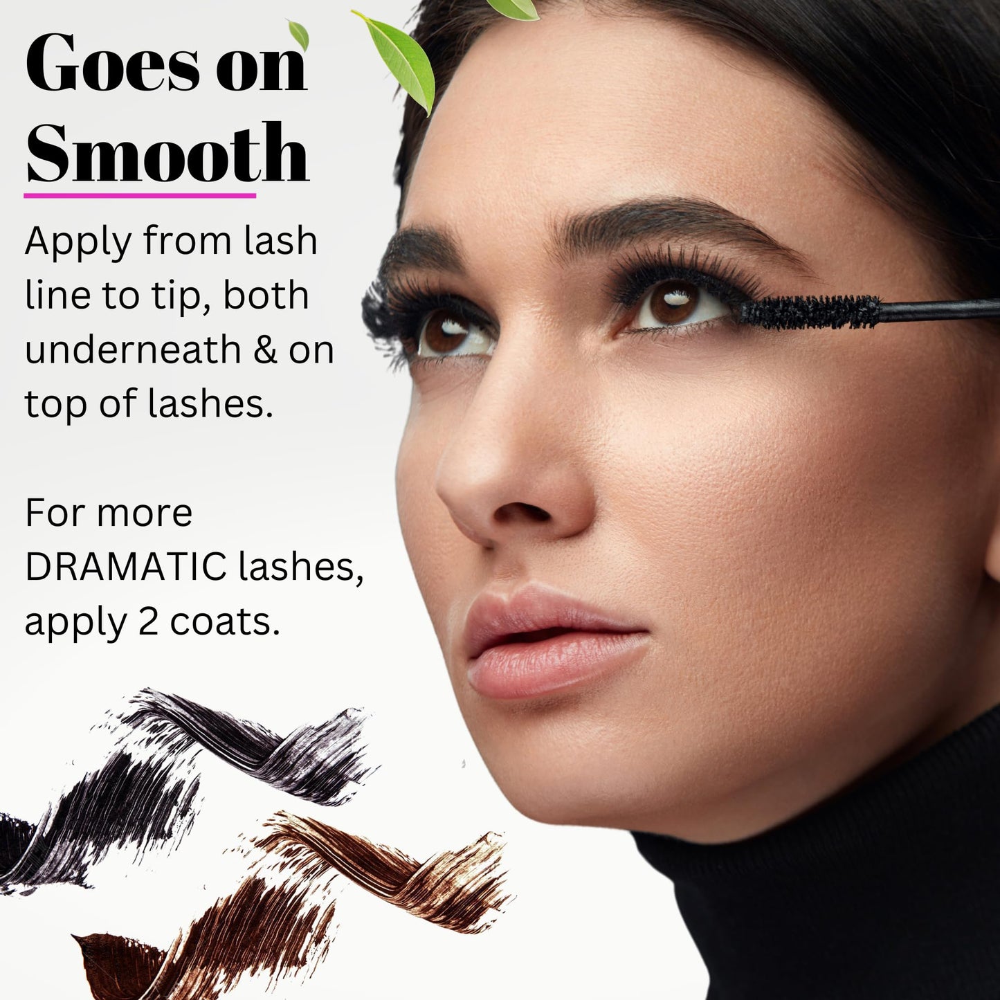 Fifth & Skin NATURLASH Natural Mascara (BLACK) Hypoallergenic for Sensitive Eyes - New Formula - New Packaging! Vegan - Cruelty, Gluten, Nut & Paraben Beauty & Personal Care Fifth & Skin