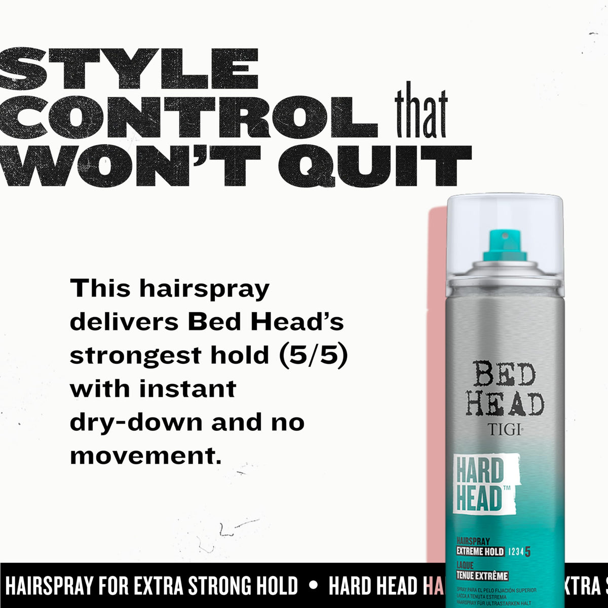 TIGI Bed Head Hard Head Hair Spray - Extra Strong Hold for All Day Style and All Hair Types, 11.7 oz Beauty & Personal Care TIGI