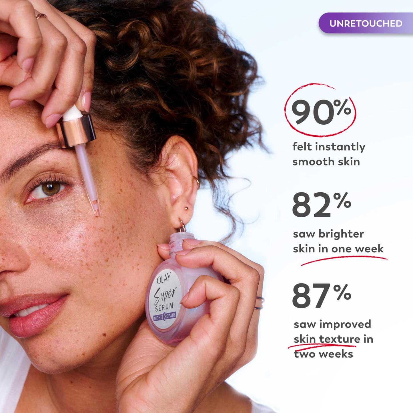 Olay Super Serum Night Repair, Fragrance-Free Trial Size - Niacinamide, Peptide, Salicylic & Lactic Acid, Glycerin - 5-in-1 Skin Care Benefits Beauty & Personal Care Olay
