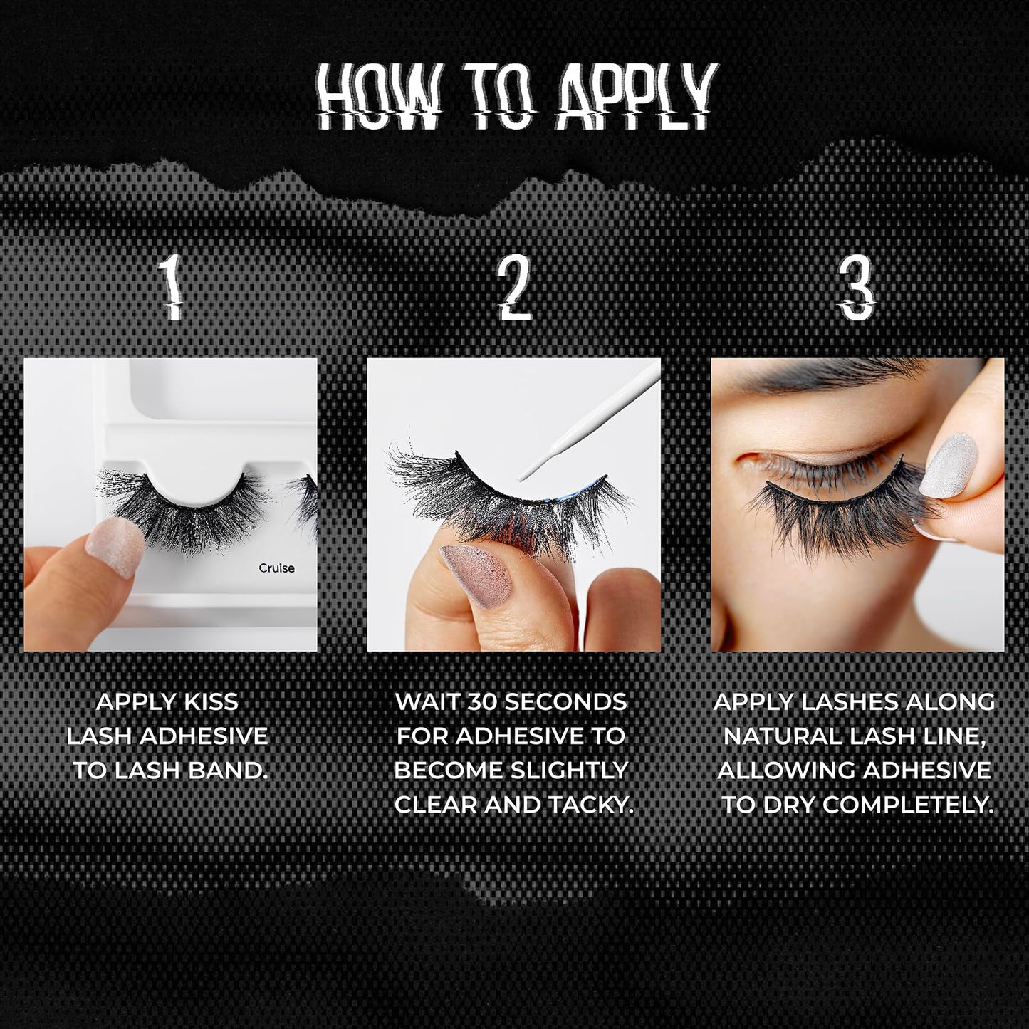 KISS Rebel, False Eyelashes, 'Volume Up', 12mm, Includes 1 Pair Of Lash, Easy to Apply, Reusable Lash Clusters Beauty & Personal Care KISS