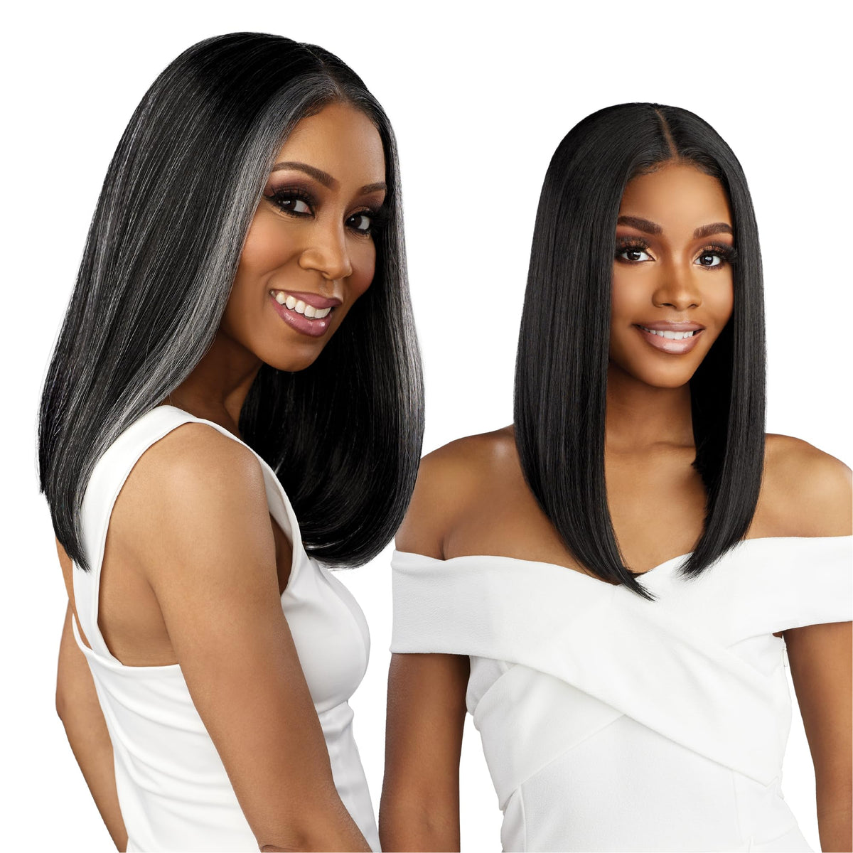 Sensationnel Dashly Lace Saltandpepper Wig-Sp Unit 5, 1B OFFBLACK