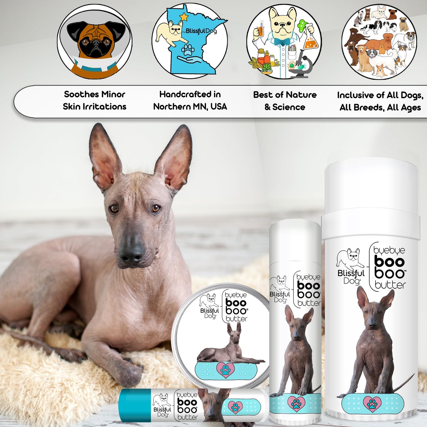 The Blissful Dog Xoloitzcuintli Boo Butter, 4 oz Beauty and Personal Care The Blissful Dog