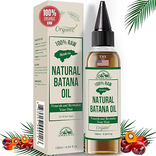 100% Organic Raw Batana Oil from Honduras for Growth, Nourishing & Strengthening All Hair Types | Dr. Sebi Hair Mask - Prevent Loss Beauty & Personal Care ANGELYCIA