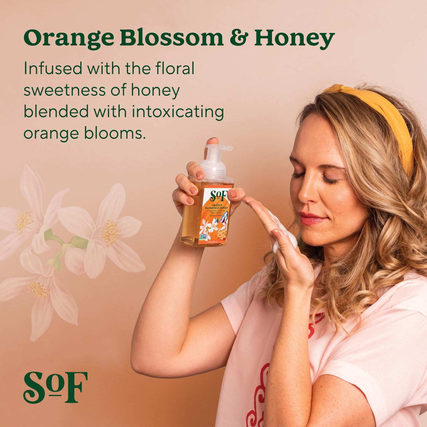 South Of France SoF Hydrating Foaming Hand Wash - With Organic Agave Nectar & Coconut Oil- Vegan & Non GMO- Free From Phthalates, Sulfates & Parabens Beauty & Personal Care South Of France