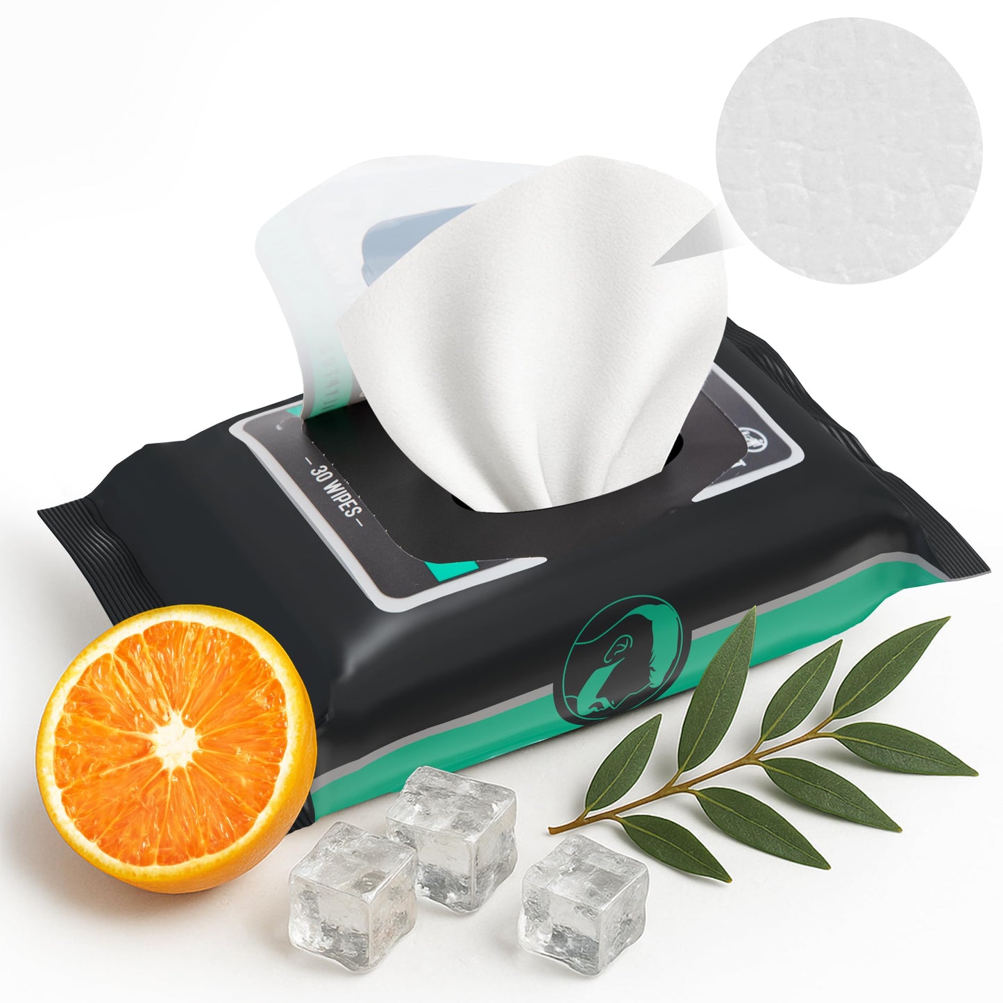 The Nobleman 4-Pack Face + Body Cleansing Wipes: 4 Post Workout Packs with Eucalyptus and Vitamin C (120 Ct.) Beauty & Personal Care The Nobleman