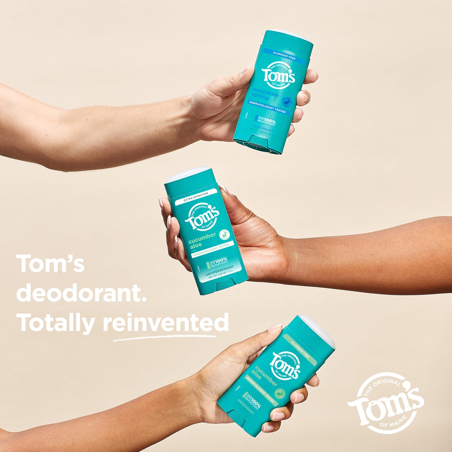 Tom’s of Maine Cucumber Aloe Antiperspirant, For Women and Men, 3.25 oz (2 Pack) Beauty and Personal Care Tom's of Maine