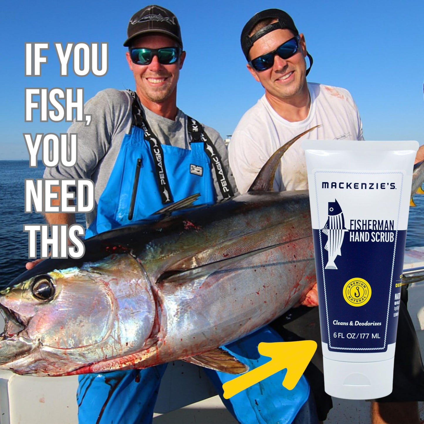 MacKenzie's Fisherman Hand Scrub - Father's Day - Gifts for Men - Gifts for Fisherman - Gifts for Cooks - Gifts for Gardeners - Hand Cleanser - Hand Beauty & Personal Care MACKENZIE'S
