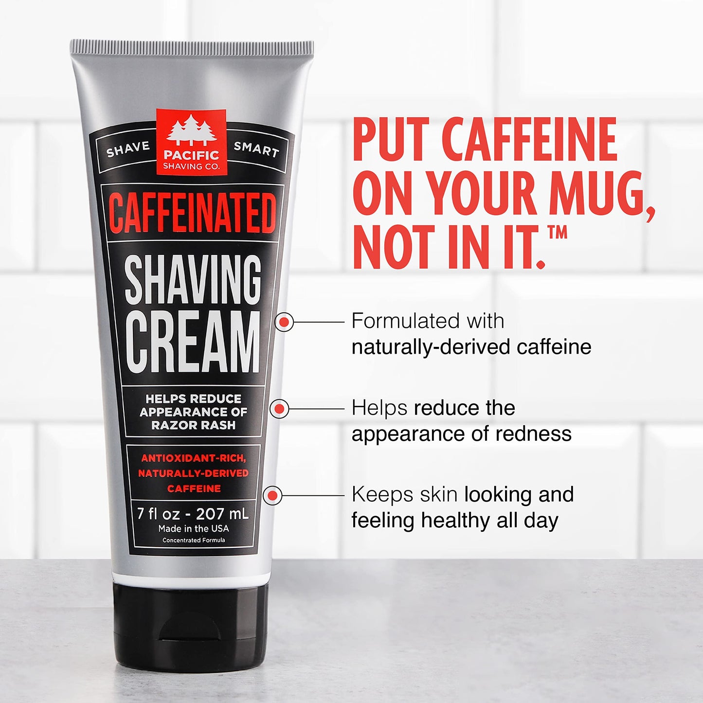 Pacific Shaving Company Caffeinated Shaving Cream & Aftershave Set - Shave Kit for Men - Antioxidant + Caffeine Enriched Shave Cream + Aftershave… Beauty & Personal Care Pacific Shaving Company