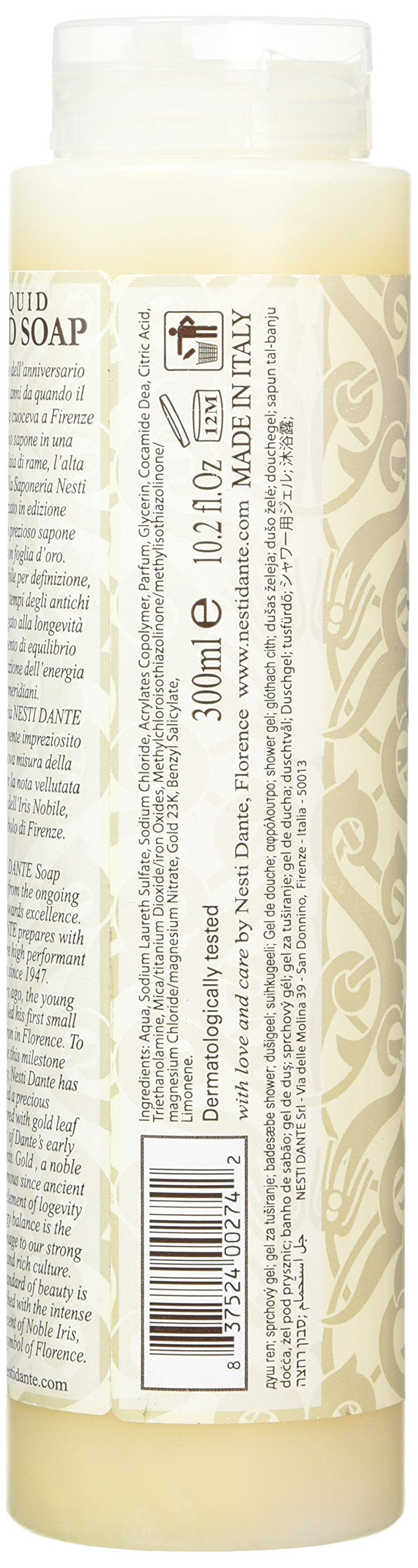 Nesti Dante Luxury Gold Soap 60th Anniversary Bath & Shower Gel 10.2oz/300ml Beauty & Personal Care Nesti Dante