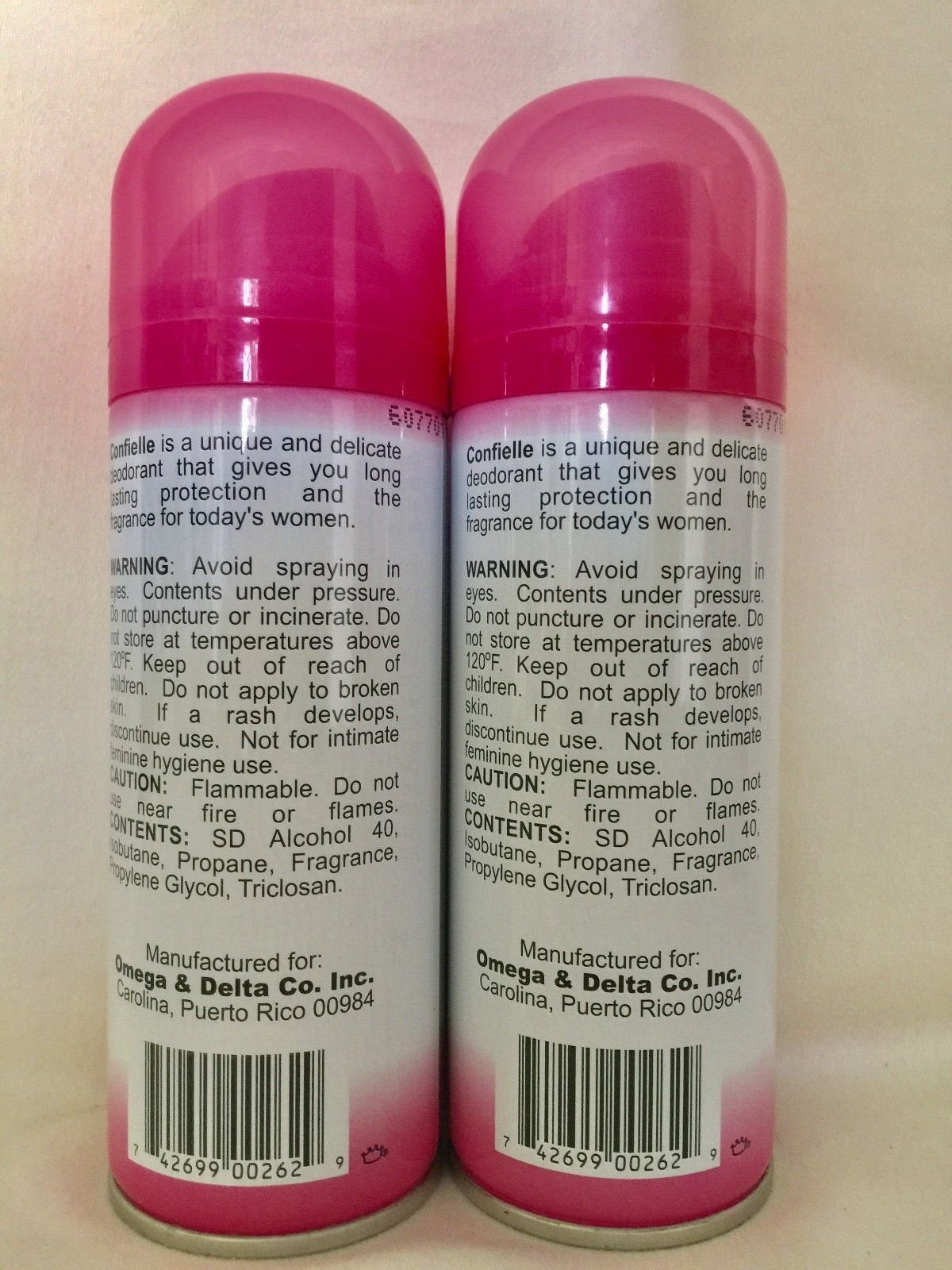 Lot of 2 Confielle Deodorant Spray Powder Fresh 4 fl oz Aerosol New Fast Free Sh Beauty and Personal Care CONFIELLE