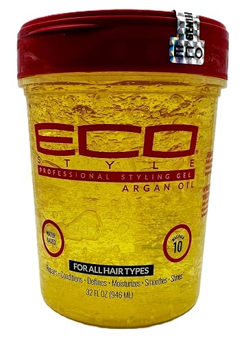 ECOCO EcoStyler Styling Gel, Moroccan Argan Oil, 32 oz (Pack of 3) Beauty & Personal Care ECOCO