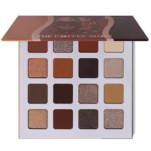 Juvia's Place Coffee Shop Eyeshadow Palette - 16 Pan Palette, Tan, Auburn, & Rich Dark Chocolate, Mattes and Shimmers, Highly Pigmented and Buttery… Beauty & Personal Care Juvia's Place