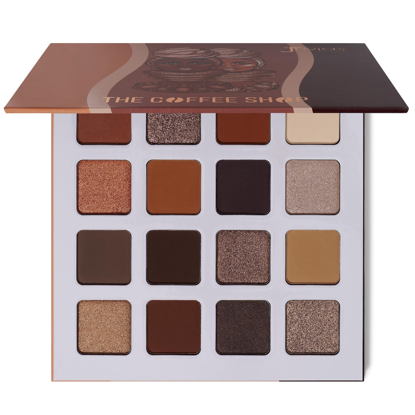 Juvia's Place Coffee Shop Eyeshadow Palette - 16 Pan Palette, Tan, Auburn, & Rich Dark Chocolate, Mattes and Shimmers, Highly Pigmented and Buttery… Beauty & Personal Care Juvia's Place