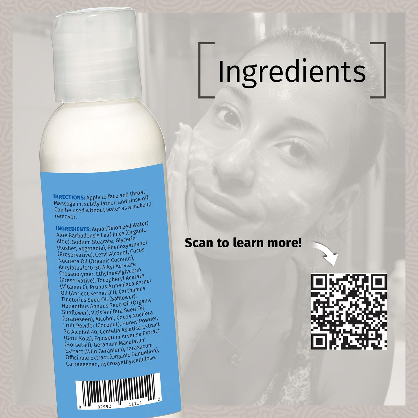 Reviva Labs Cleansing Milk - Gentle Facial Cleanser for Sensitive Skin with Aloe & Botanical Oils - Hydrating Milky Cleanser & Makeup Remover - Vegan Beauty & Personal Care Reviva Labs