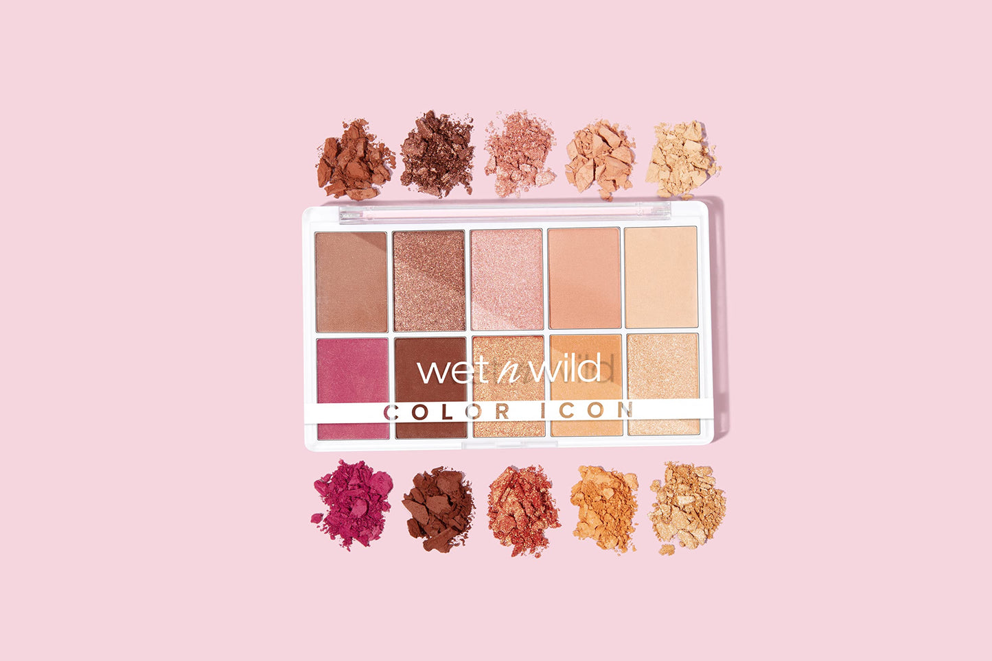 wet n wild Color Icon 10-Pan Eyeshadow Makeup Palette, Long Lasting, Shimmer, Metallic, Glittery, Matte, Rich Smooth Pigment, Cruelty Free - Pink Beauty & Personal Care wet n wild