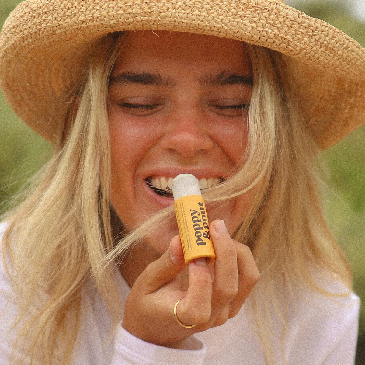 Poppy & Pout Lemon Bloom Jumbo Lip Balm | All Natural Lip Balms & Moisturizers | Hydrates with Beeswax, Vitamin E, Organic Coconut Oil | Cruelty-Free Beauty & Personal Care Poppy & Pout