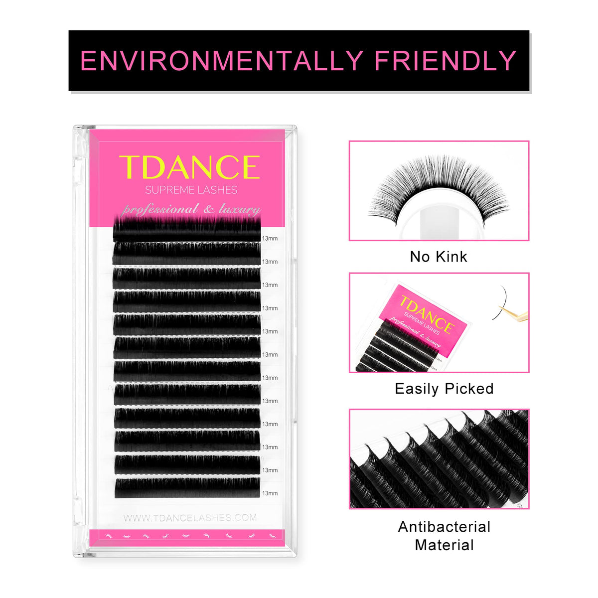 TDANCE Lash Extension Matte Black Eyelash Extension C CC D DD J B L Curl Volume & Classic Lash Extensions 0.03-0.18mm Thickness Professional Salon Beauty & Personal Care TDANCE