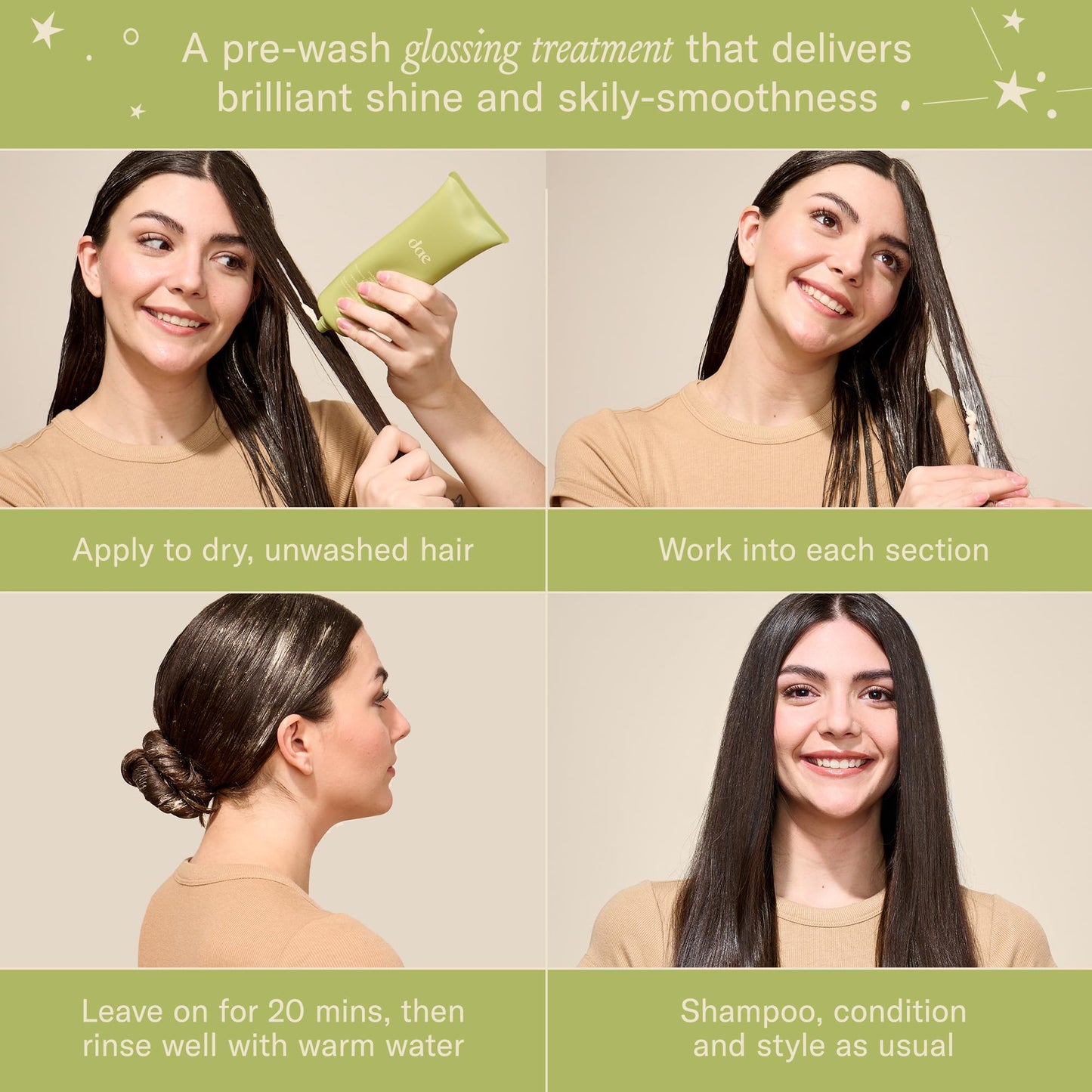 DAE Shine Bright Set (Signature Shampoo, Signature Conditioner & Stargloss Treatment) Beauty & Personal Care DAE