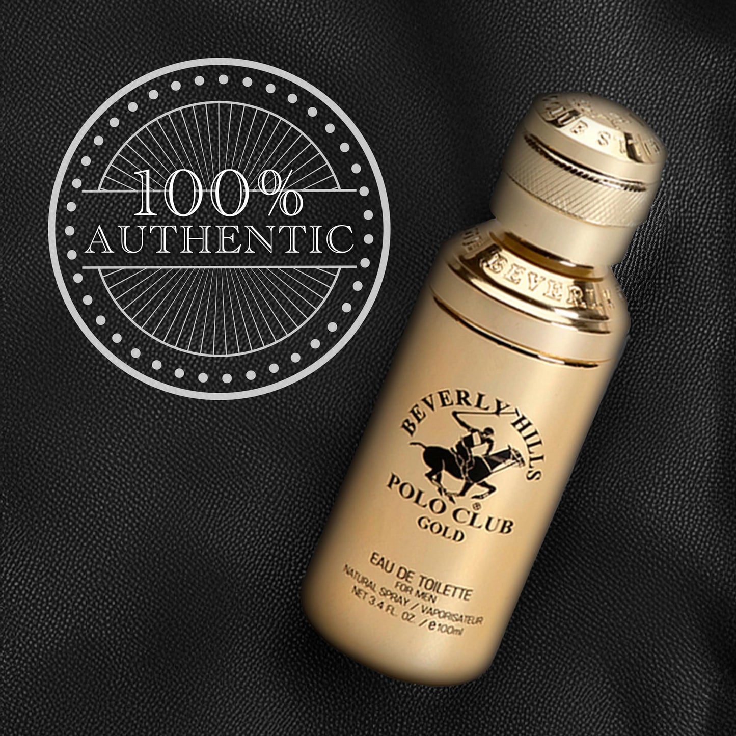 Beverly Hills Polo Club GOLD - Cologne for Men with Notes of Sandalwood, Leather & Patchouli - Classic & Sexy Fragrance Scent Beauty & Personal Care Beverly Hills Polo Club