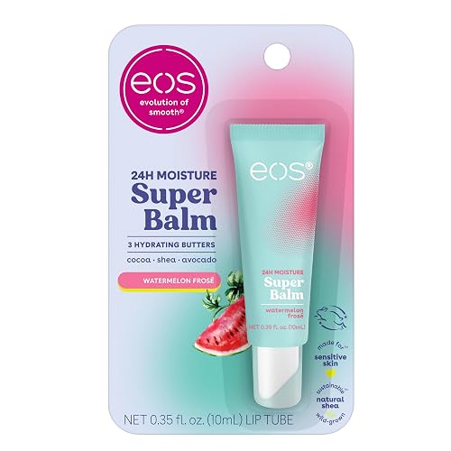 eos 24H Moisture Super Balm - Watermelon Frosé, Day or Night Lip Treatment, Made for Sensitive Skin, Lip Balms & Moisturizers, 0.35 fl oz Beauty & Personal Care eos