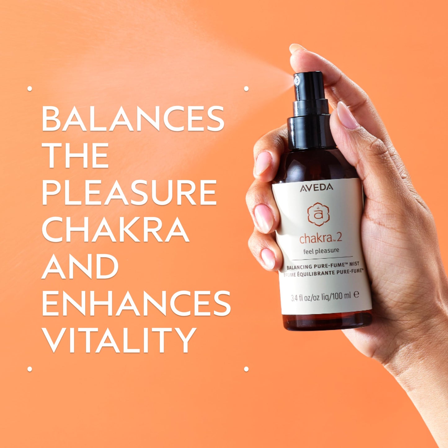 Aveda Chakra 2 Balancing Pure-Fume Mist: Balanced | Body & Room Spray | Balances Pleasure Chakra | With Sandalwood, Certified Organic Orange Beauty & Personal Care Aveda