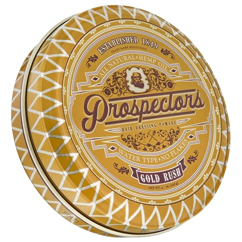 Prospectors Gold Rush Hair Pomade 4 oz. Tin Can Beauty & Personal Care PROSPECTORS