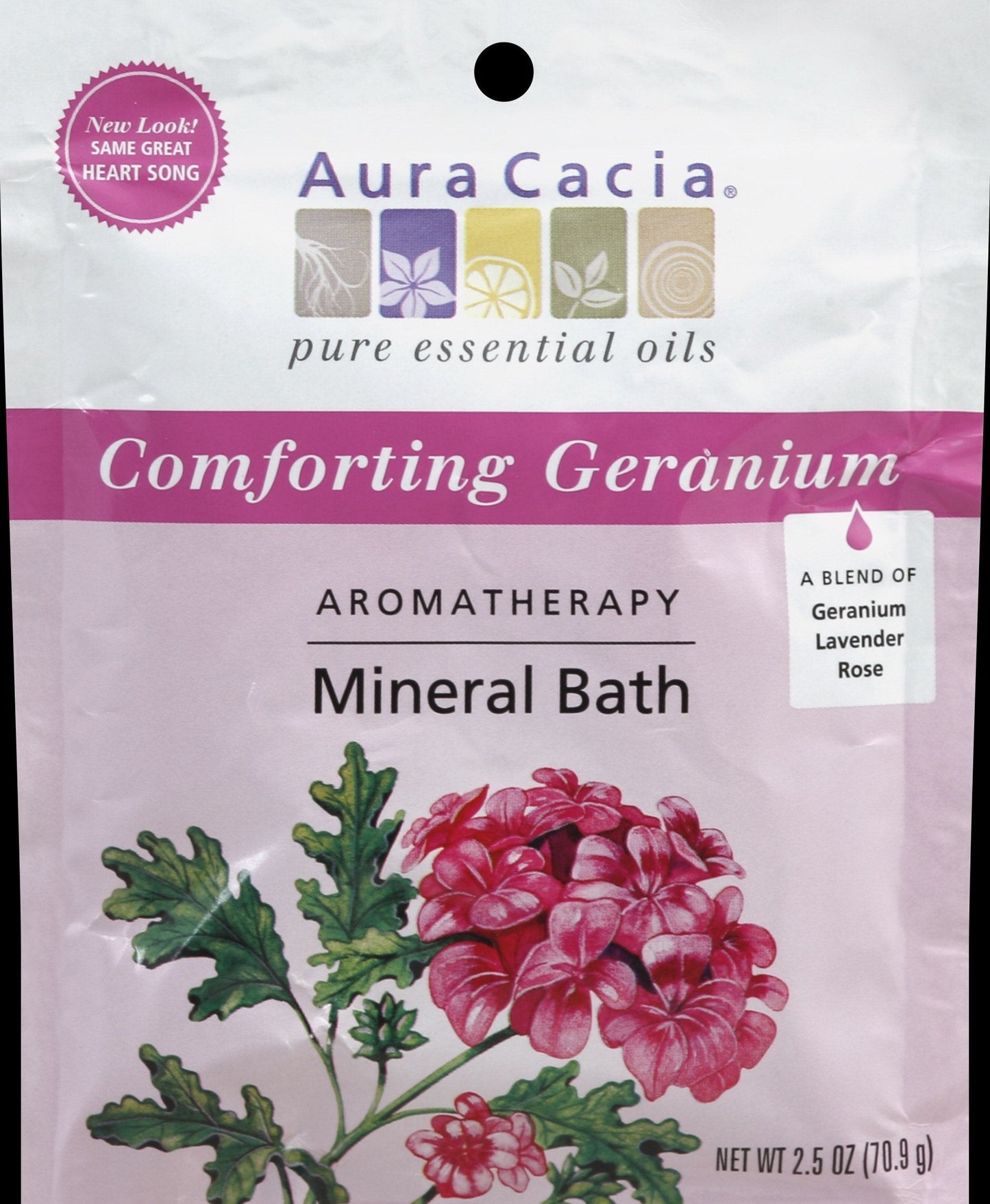 Aura Cacia - Aromatherapy Mineral Bath Heart Song - 2.5 oz - Case of 6 Beauty and Personal Care Aura Cacia