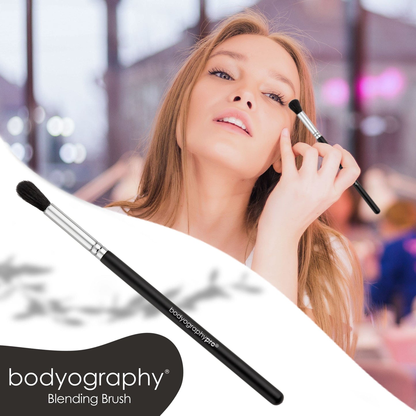 Bodyography Makeup Blending Brush | Soft Synthetic Bristles for Seamless Application of Foundation, Concealer, and Powder | Ideal for Liquid, Cream Beauty & Personal Care Bodyography