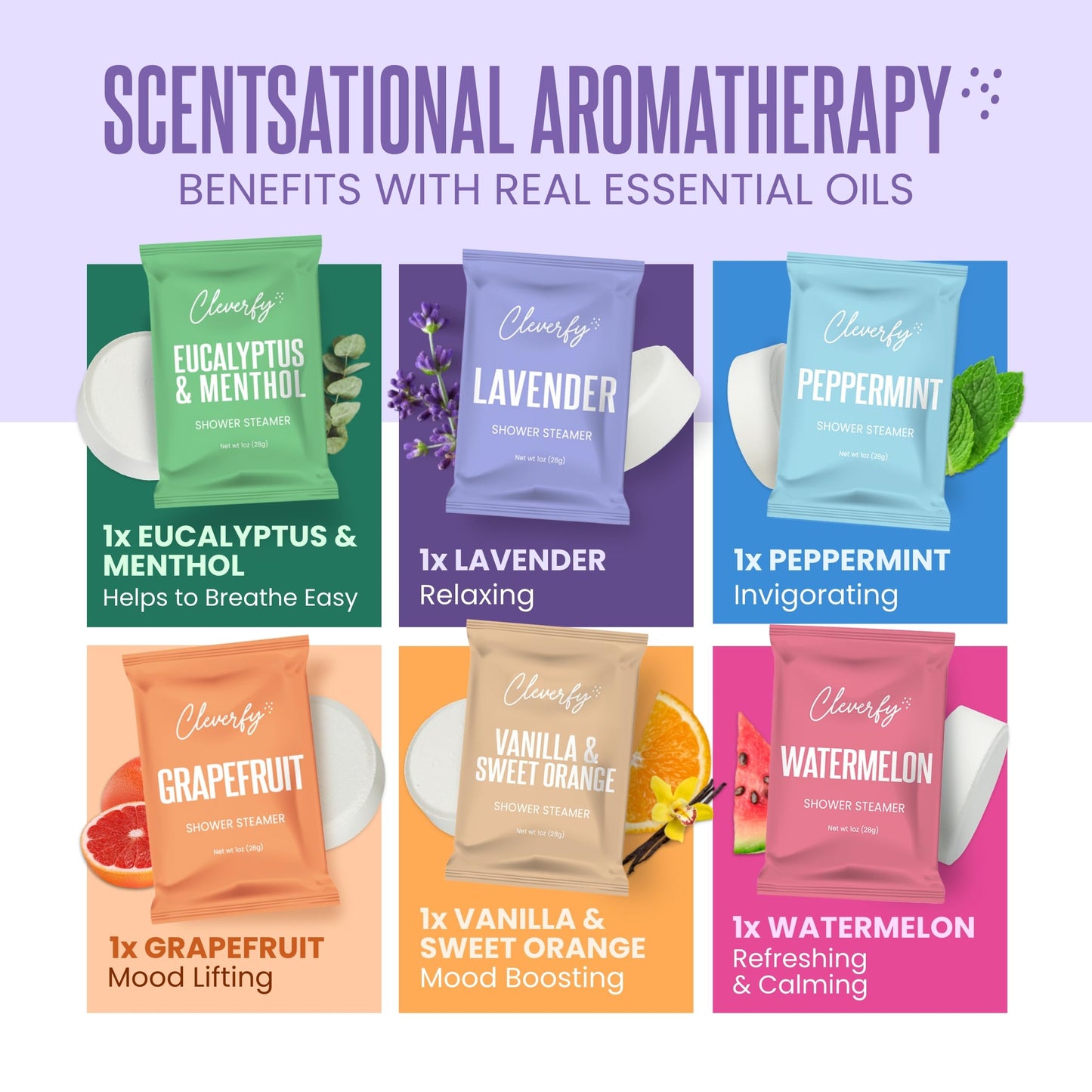 Cleverfy Shower Steamers Aromatherapy - Birthday Gifts for Women, Mom, Wife, Grandma, Her, Best Friend, Daughter, Sister, Teens & Girlfriend - College Beauty and Personal Care CLEVERFY