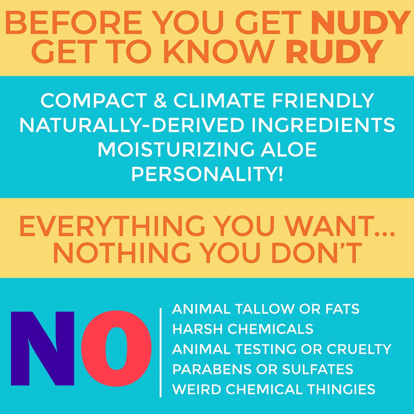 Nudy Rudy Sea Salt Suds 2 Pack, Liquid Body Wash Bundle, Aloe Vera and Vitamin E, Moisturizing Shower Gel for Men and Women 16.9 fl oz and 4.2 oz Beauty & Personal Care Nudy Rudy