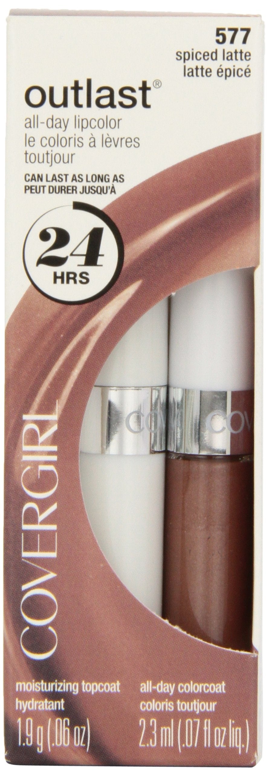 CoverGirl Outlast All Day Two Step Lipcolor, Spiced Latte 577, 0.13 Ounce Beauty & Personal Care COVERGIRL
