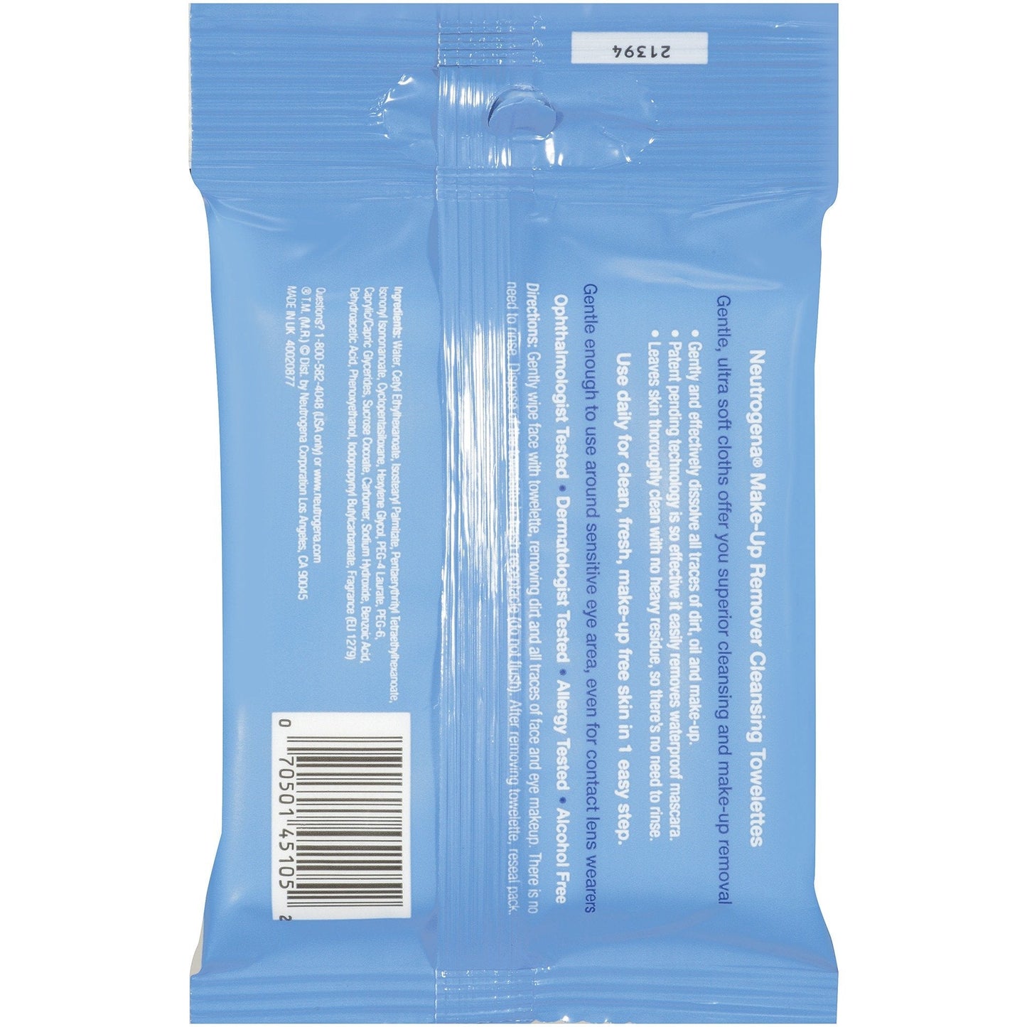 Neutrogena Make-Up Remover Cleansing Towelettes, 7 Count (Pack of 12) Beauty & Personal Care Neutrogena
