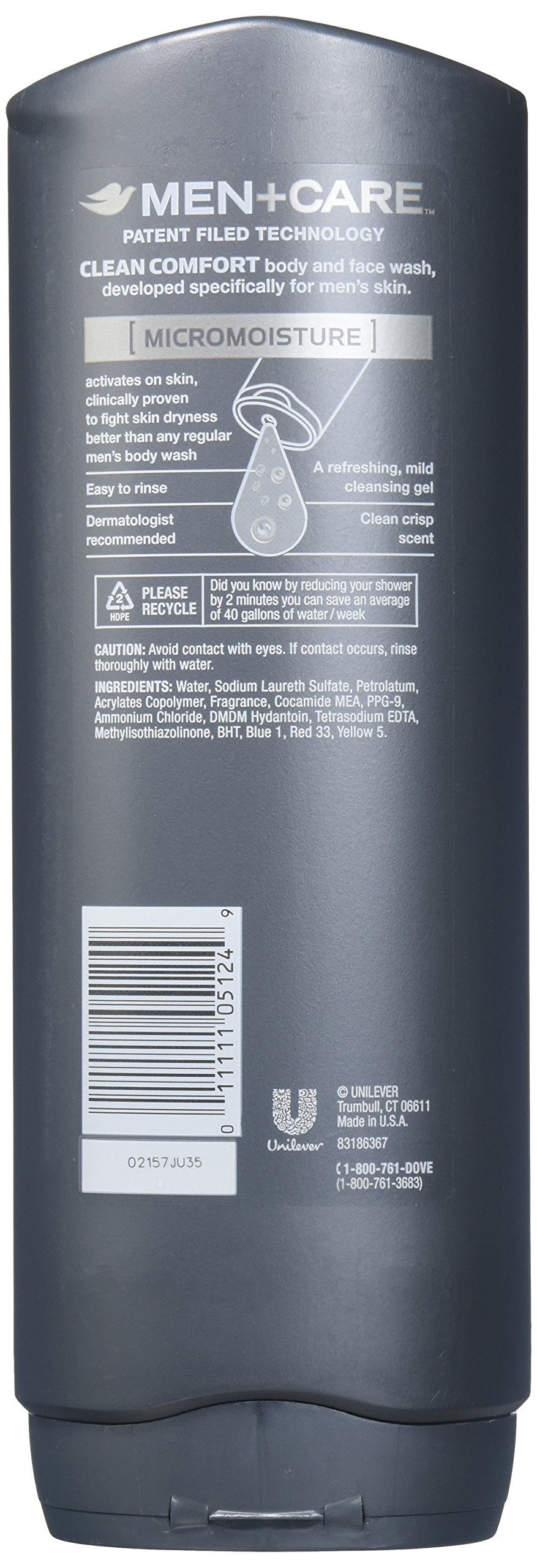 Dove Men +Care Body and Face Wash - Clean Comfort - 18 oz - 2 pk Beauty & Personal Care Dove