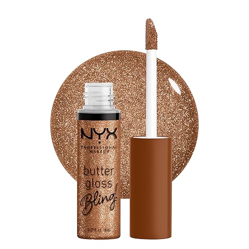 NYX PROFESSIONAL MAKEUP Butter Gloss Bling Lip Gloss, Non Sticky and Shiny Vegan Lip Makeup - Shimmer Down Beauty & Personal Care NYX PROFESSIONAL MAKEUP