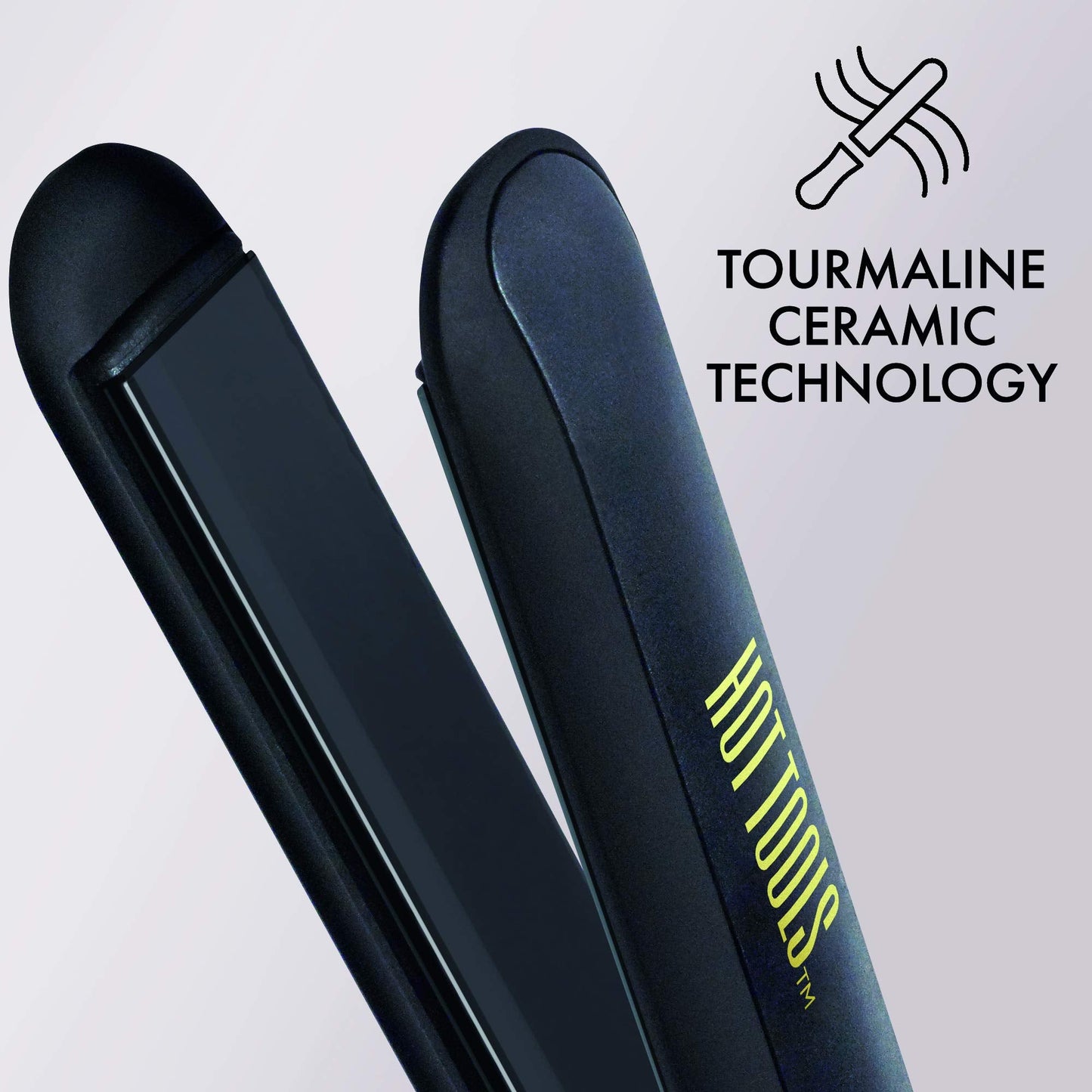 Hot Tools Pro Signature Ceramic + Tourmaline Flat Iron for Sleek Results, 1 Inch Plates Beauty & Personal Care HOT TOOLS