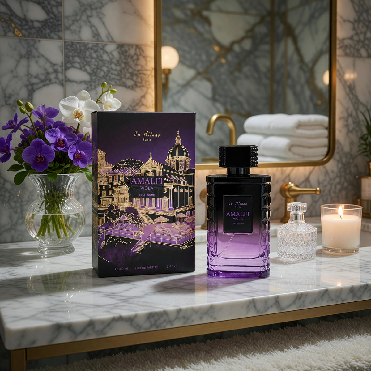 Jo Milano Paris AMALFI VIOLA for MEN Eau de Parfum Spray, 3.4fl Ounce 100ml (Men)