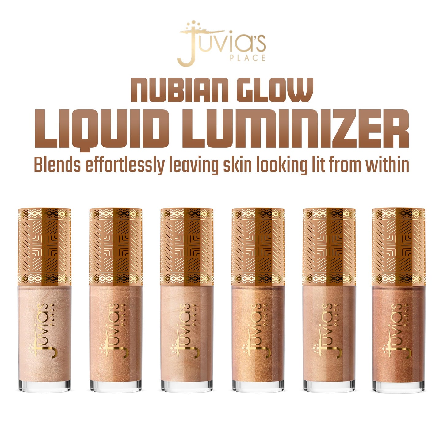Juvia's Place Nubian Glow Liquid Luminizer - Radiant Highlighter for Face and Body, Buildable Shimmer, Versatile Shades for All Skin Tones Beauty & Personal Care Juvia's Place