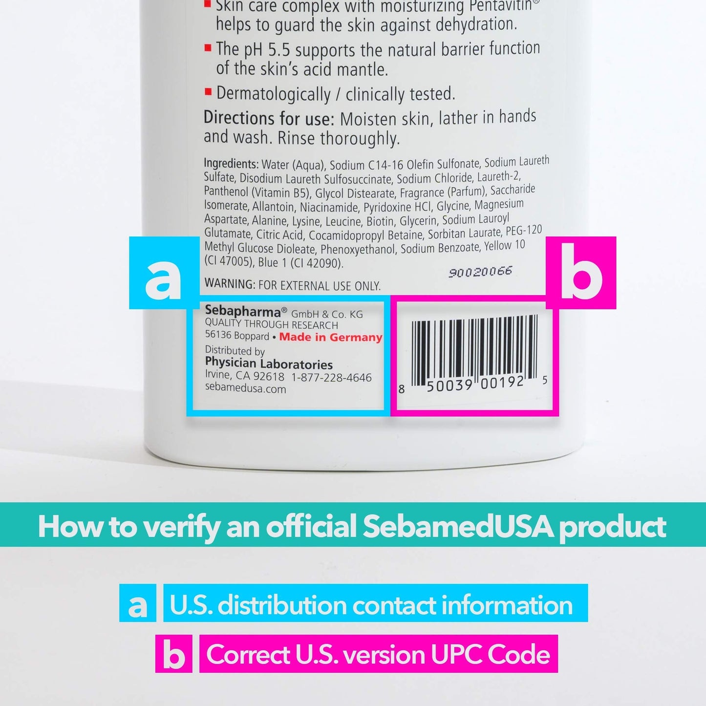 SEBAMED Paraben-Free Face and Body Wash With Pump for Sensitive and Delicate Skin pH 5.5 Ultra Mild Dermatologist Recommended Cleanser 33.8 Fluid Beauty & Personal Care SEBAMED