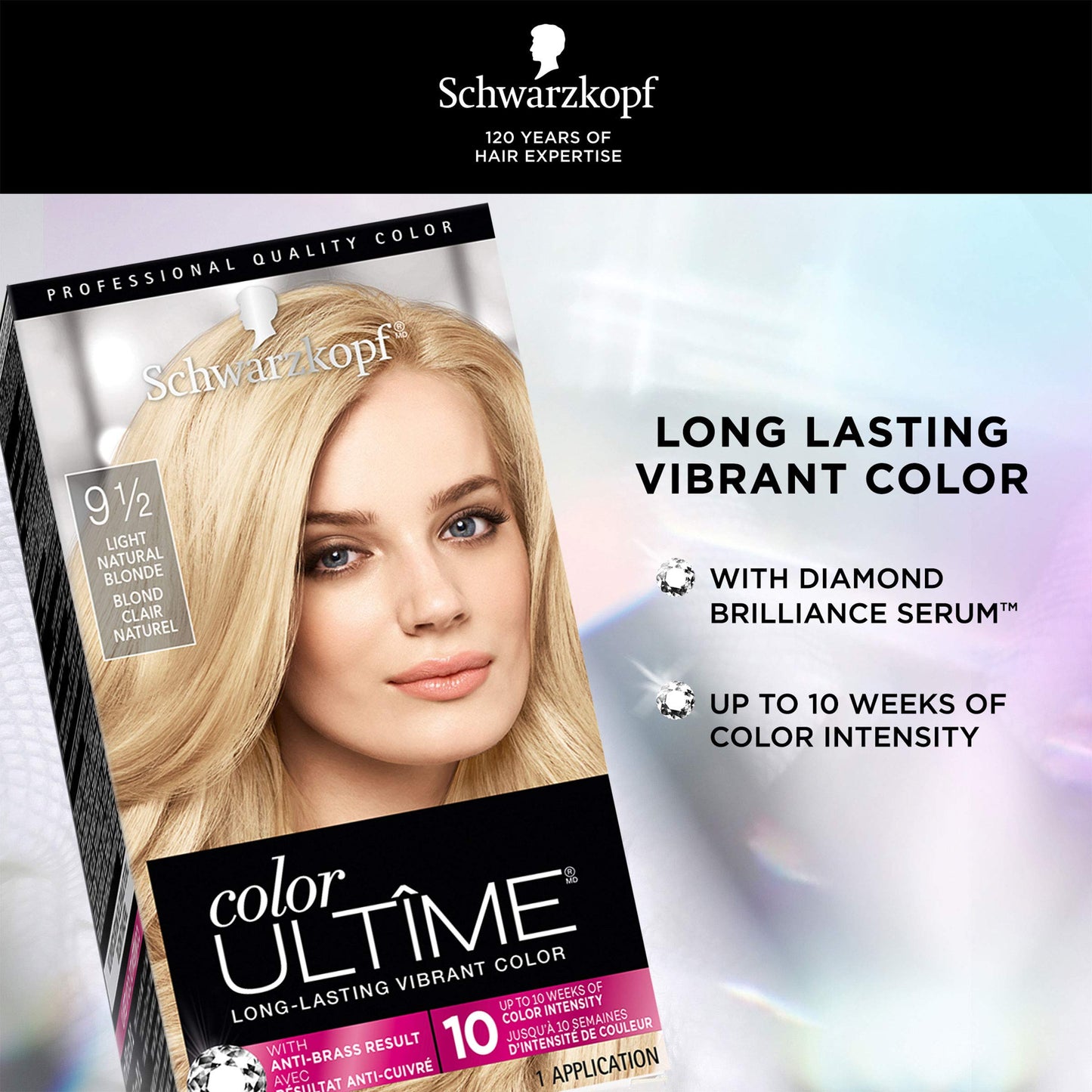Schwarzkopf Ultime Hair Color Cream, Light Natural Blonde, 9.5, 2.03 Ounces Beauty & Personal Care Schwarzkopf
