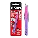 Revlon Diamond Collection Slanted Tip Tweezers, Ultra-Sharp for Precision Eyebrow Shaping and Facial Hair Removal, Stocking Stuffer for Women, 1 count Beauty & Personal Care REVLON