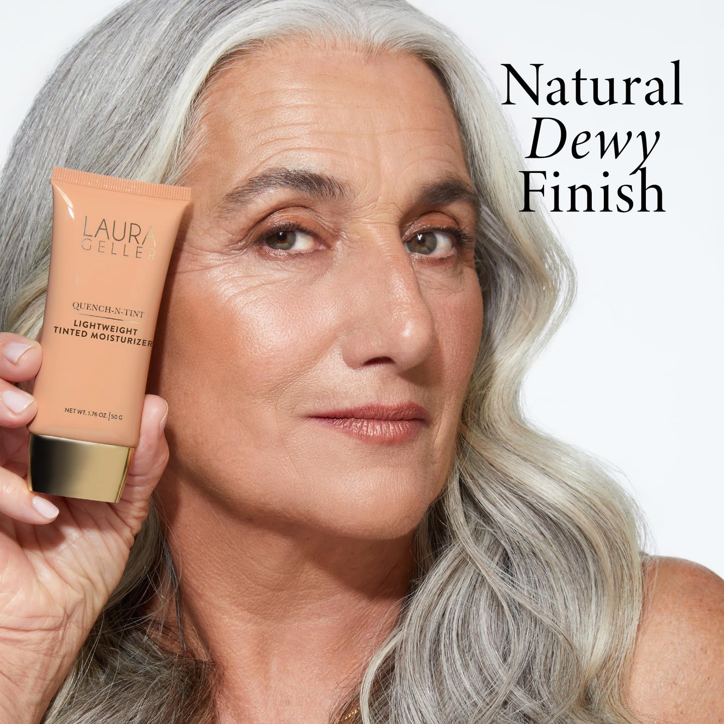 LAURA GELLER NEW YORK Quench-n-Tint Hydrating Foundation - Medium - Sheer to Light Buildable Coverage - Natural Glow Finish - Lightweight Formula Beauty & Personal Care LAURA GELLER NEW YORK