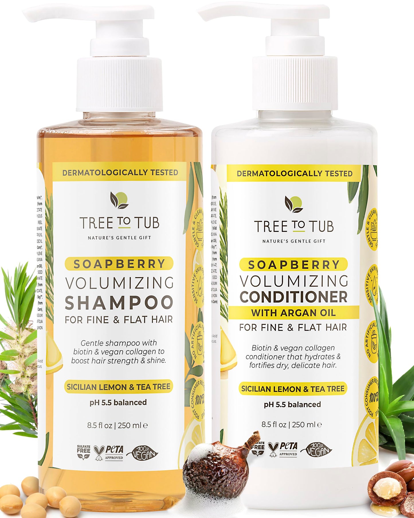 Tree To Tub Biotin Shampoo and Conditioner - Gentle Hair Thickening Shampoo and Conditioner for Fine Hair, Sensitive Scalp- Sulfate Free Shampoo Beauty & Personal Care Tree To Tub