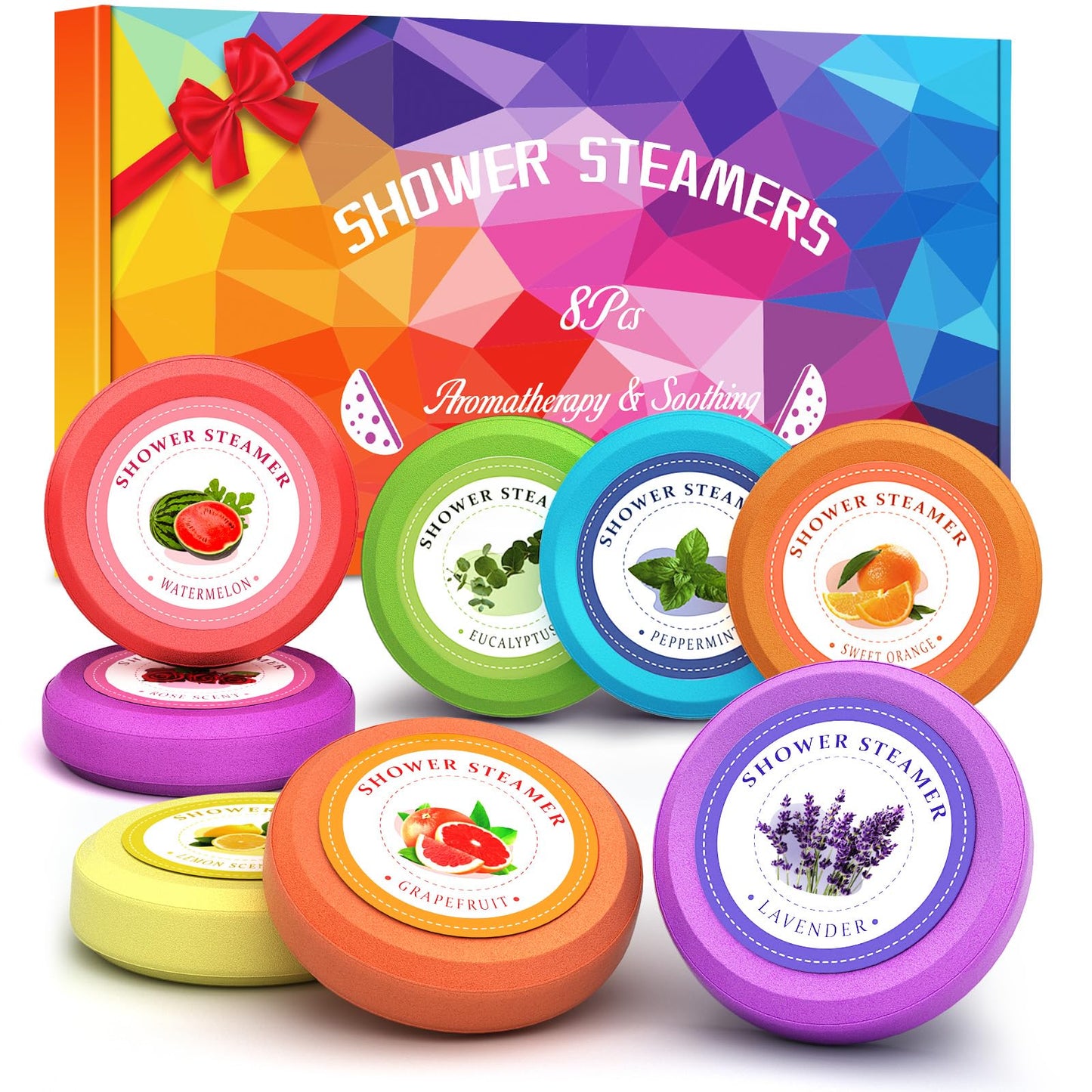 Shower Steamers Aromatherapy - sanyi Birthday Gifts for Teen Girls Trendy Stuff 13-18, Shower Bombs with Natural Essential Oils Self Care, Boo Basket Beauty and Personal Care sanyi