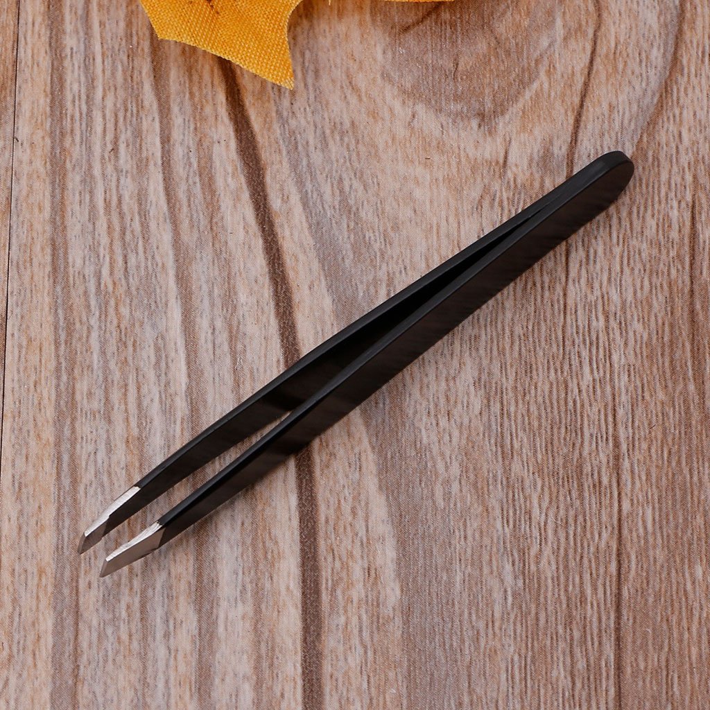 Atcdfuw Eyebrow Tweezers,Professional Eyebrow Tweezer Slant Tip Hair Removal Stainless Steel Makeup Tools Beauty and Personal Care atcdfuw
