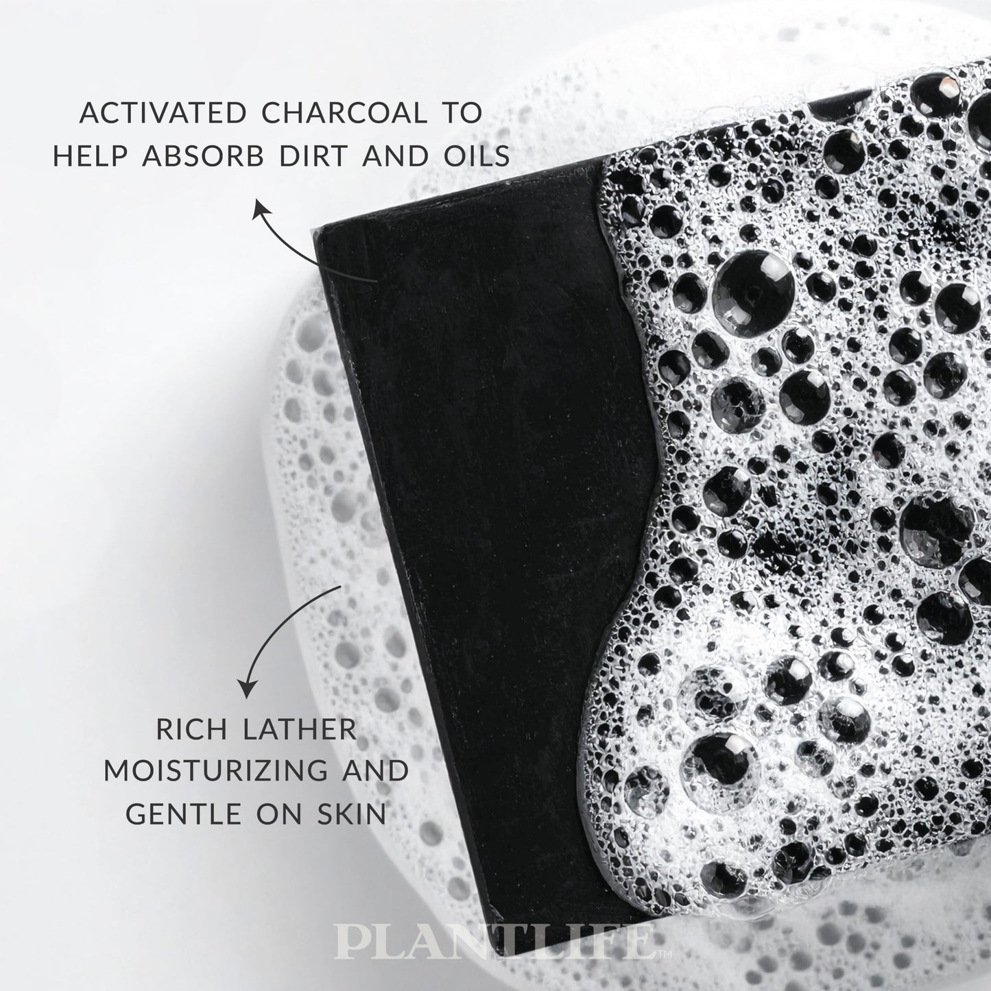 Plantlife Black Bar Soap - Moisturizing and Soothing Soap for Your Skin - Hand Crafted Using Plant-Based Ingredients - Made in California 4.5oz Bar Beauty & Personal Care Plantlife