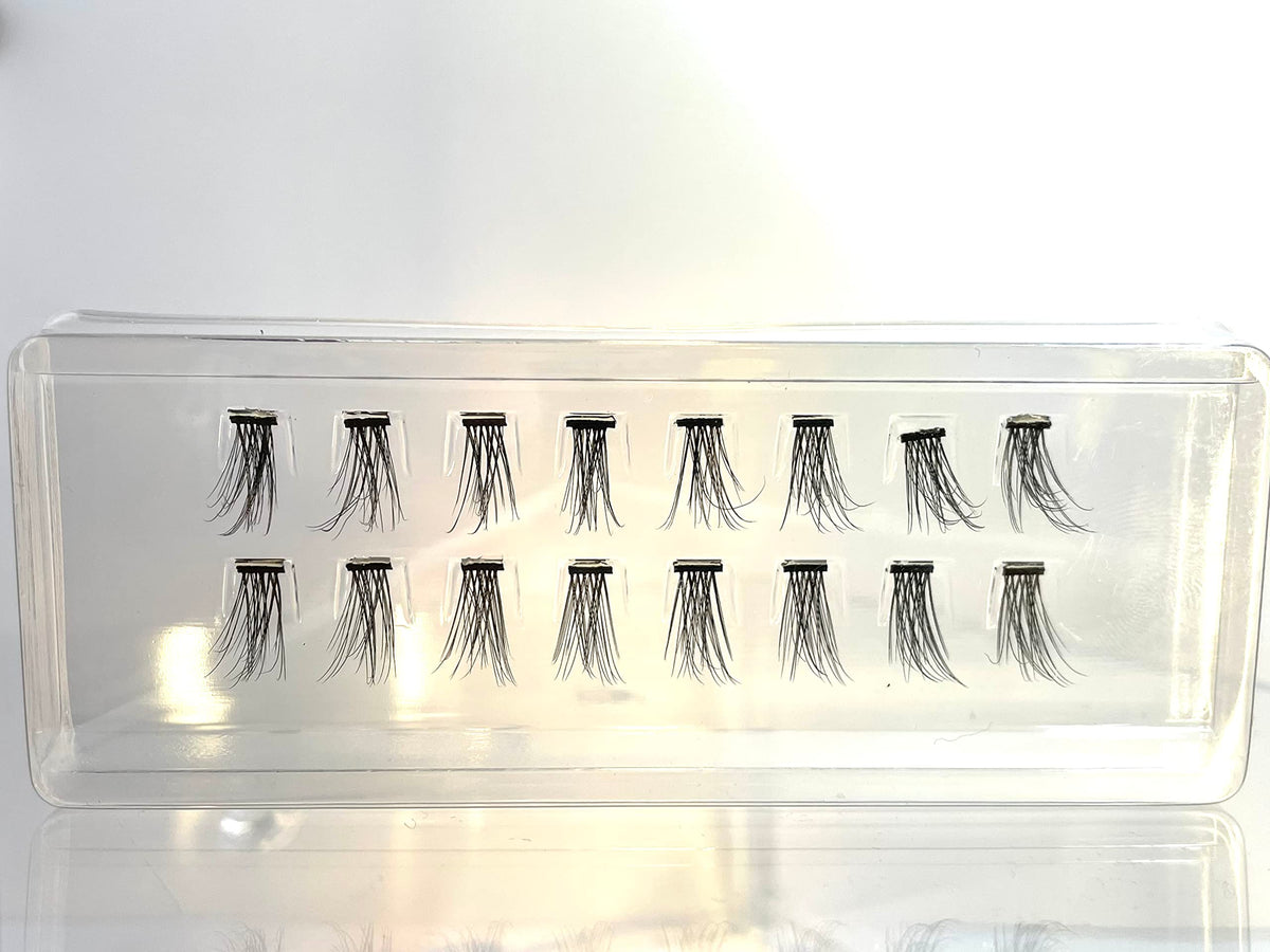 Ioni Cosmetics Faux Mink Individual Lash Extensons 3-STRAND Natural-Short, Black Beauty & Personal Care IONI