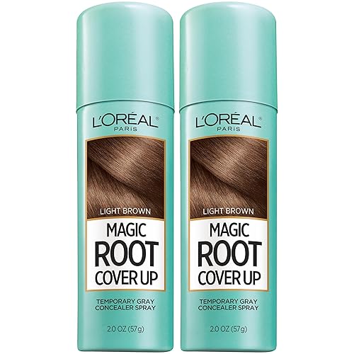 L'Oreal Paris Magic Root Cover Up Gray Hair Spray, 100% Gray Hair Coverage with Buildable, Lightweight, Transfer-Resistant, and Temporary Formula Beauty & Personal Care L'Oreal Paris