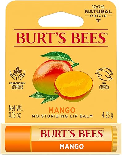 Burt's Bees Mango Moisturizing Lip Balm 0.15 oz Beauty & Personal Care Burt's Bees